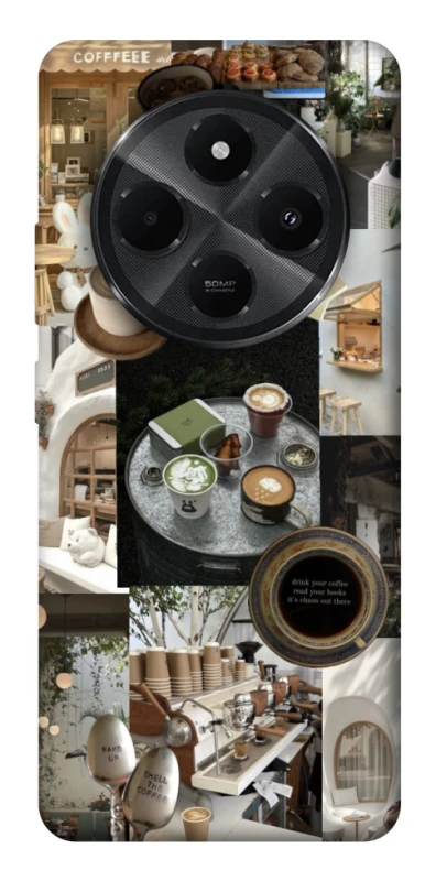 Чохол на Xiaomi Redmi A3 Pro Coffee collage ver.4 фото 1 з 1