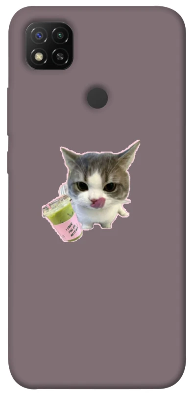 Чехол на Xiaomi Redmi 9C cat matcha фото 1 из 1