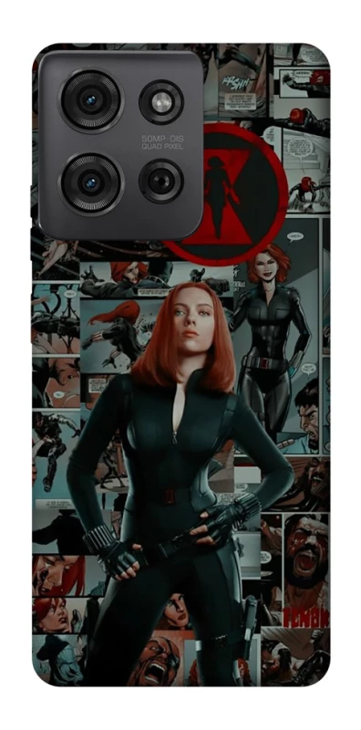 Чохол на Motorola Moto G75 Black Widow фото 1 з 1
