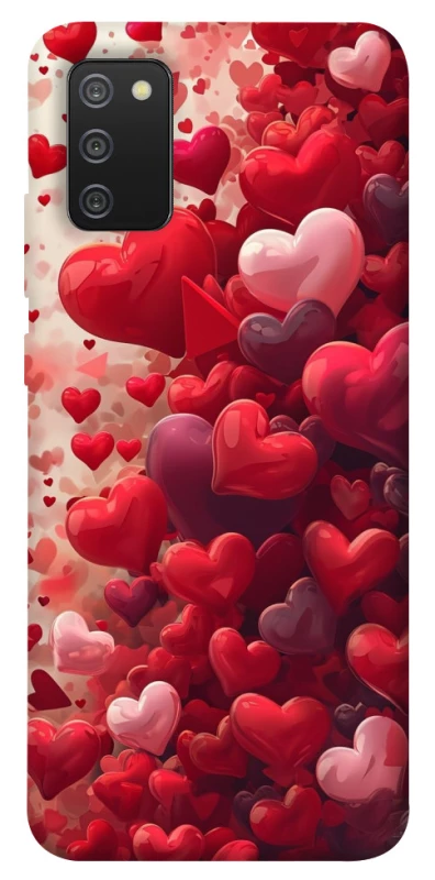 Чохол на Samsung Galaxy A02s Many hearts фото 1 з 1