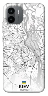 Чехол на Xiaomi Redmi A1+ / Poco C50 / A2+ Kiev white map фото 1 из 1