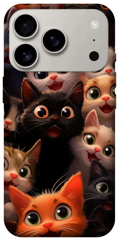 Чохол на Apple iPhone 17 Pro (6.3") happy cats фото 1 з 1