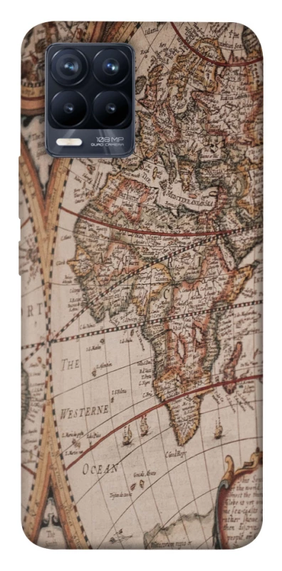 Чехол на Realme 8 Карта путешествий фото 1 из 1