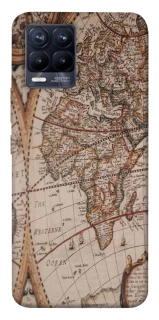 Чехол на Realme 8 Карта путешествий фото 1 из 1