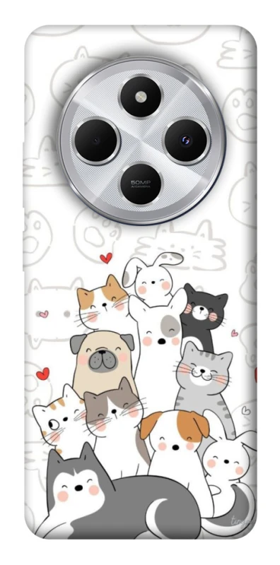 Чохол на Xiaomi Redmi 14C / Poco C75 Funny Pets фото 1 з 1