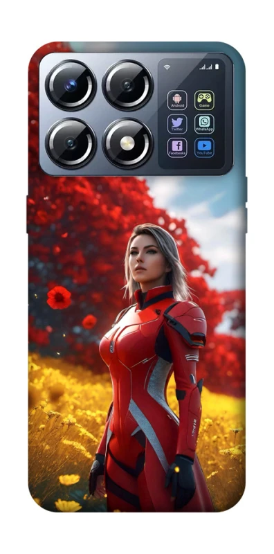 Чохол на Xiaomi POCO X8 Pro Cyber space girl ver.5 фото 1 з 1