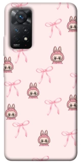 Чехол на Xiaomi Redmi Note 12 Pro 4G Pink bows and Labubus фото 1 из 1