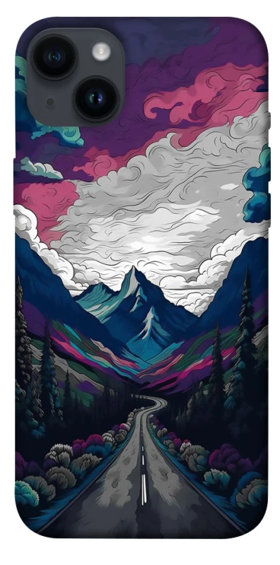 Чехол на Apple iPhone 14 Plus (6.7") Нарисованные горы фото 1 из 1