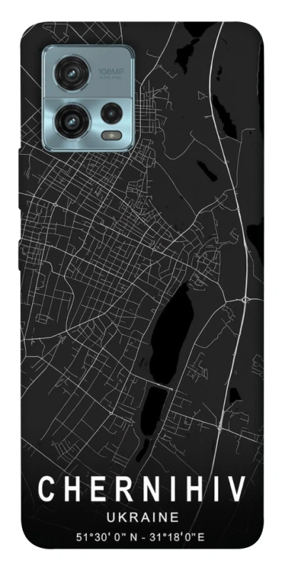 Чохол на Motorola Moto G72 Chernihiv map фото 1 з 1