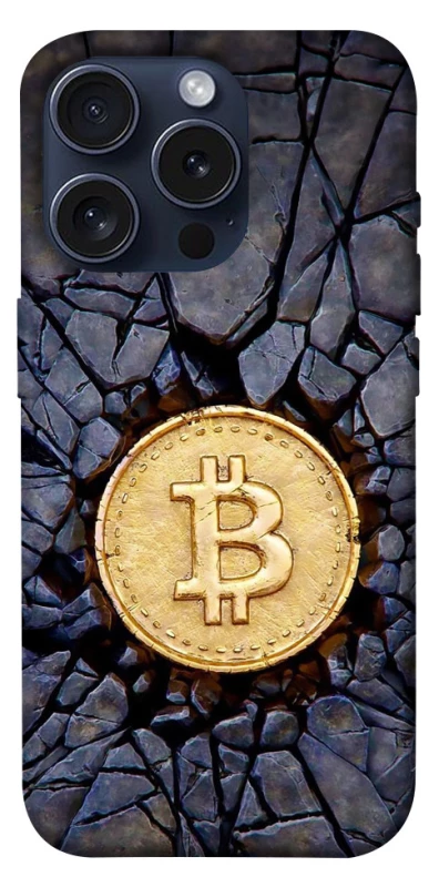 Чохол на Apple iPhone 15 Pro (6.1") Bitcoin cracks фото 1 з 1