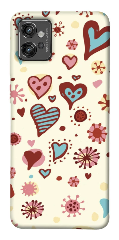 Чохол на Motorola Moto G32 Pretty hearts фото 1 з 1