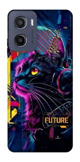 Чехол на Motorola Moto G05 Cyber Cat v2 фото 1 из 1