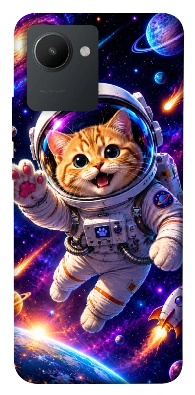 Чохол на Realme C30s Space Cat фото 1 з 1