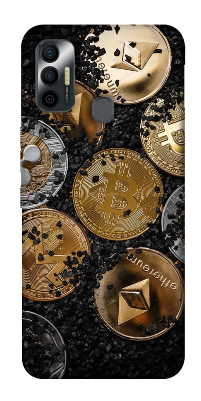 Чохол на TECNO Spark 7 Many coins v2 фото 1 з 1