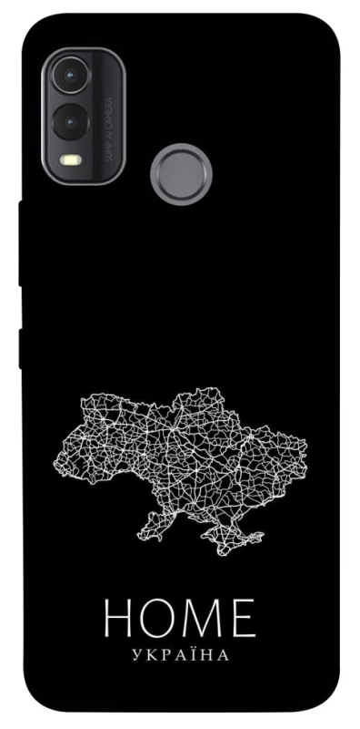 Чехол на Nokia G11 Plus Ukraine black map фото 1 из 1