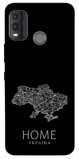 Чохол на Nokia G11 Plus Ukraine black map фото 1 з 1