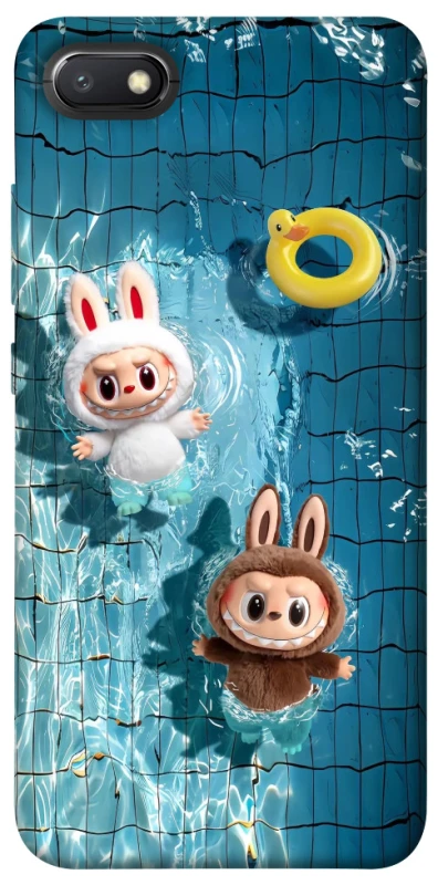 Чохол на Xiaomi Redmi 6A Labubu in the pool фото 1 з 1