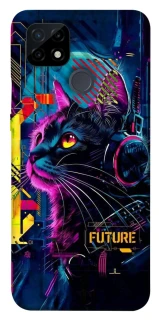 Чехол на Realme C21 Cyber Cat v2 фото 1 из 1