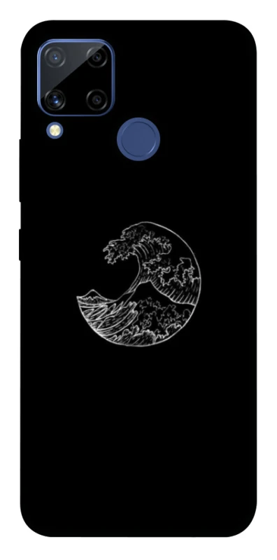 Чехол на Realme C15 Black tsunami фото 1 из 1