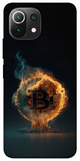 Чохол на Xiaomi Mi 11 Lite Fire Bitcoin фото 1 з 1