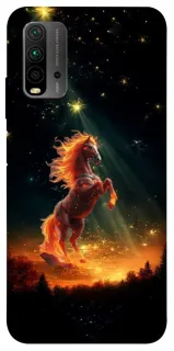 Чехол на Xiaomi Redmi 9T Red Fire Horse ver.2 фото 1 из 1
