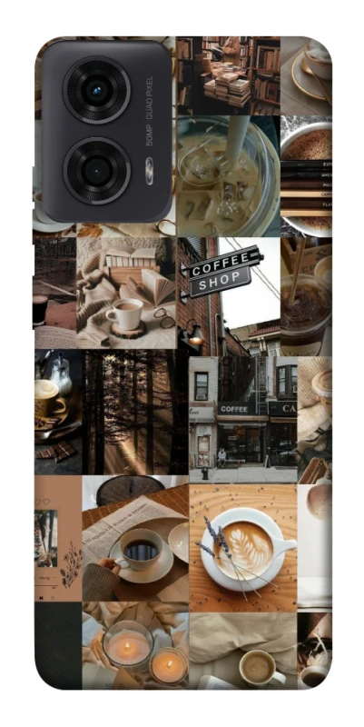 Чохол на Motorola Moto G24 Coffee collage ver.3 фото 1 з 1