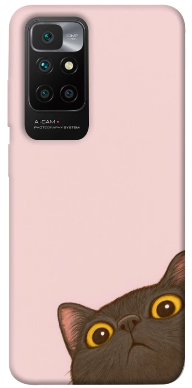 Чохол на Xiaomi Redmi 10 Peeping cat фото 1 з 1