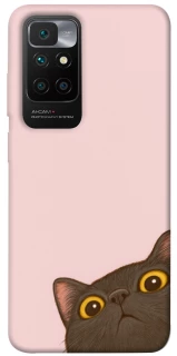Чохол на Xiaomi Redmi 10 Peeping cat фото 1 з 1