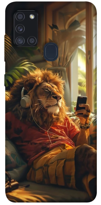 Чехол на Samsung Galaxy A21s Лев v2 фото 1 из 1