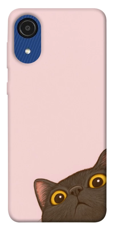 Чохол на Samsung Galaxy A03 Core Peeping cat фото 1 Чохол на Samsung Galaxy A03 Core Peeping cat фото 1 з 1