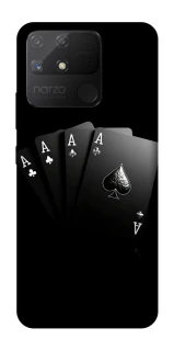 Чехол на Realme Narzo 50A Black Cards фото 1 из 1