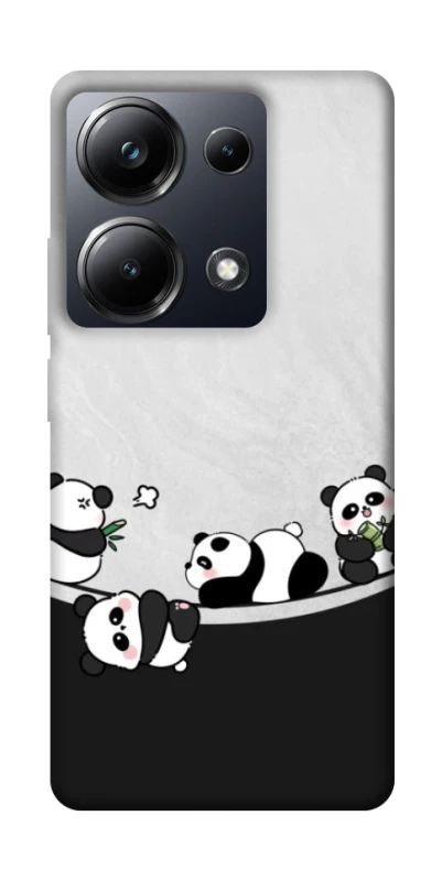Чохол на Xiaomi Poco M6 Pro 4G Four pandas фото 1 з 1