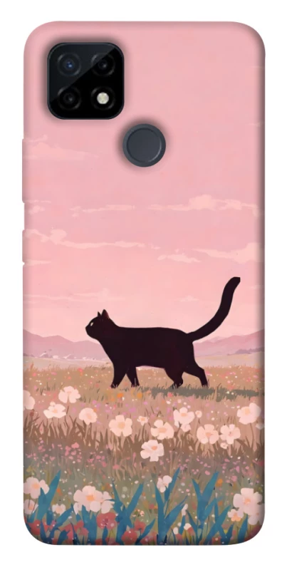 Чохол на Realme C12 cat on a field фото 1 з 1