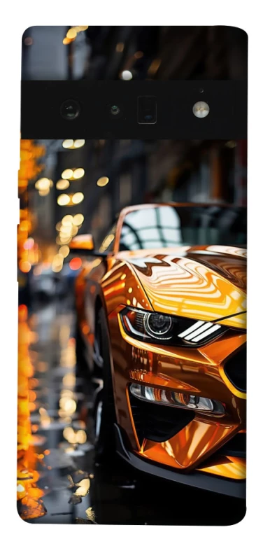 Чохол на Google Pixel 6 Pro Golden sports car фото 1 з 1