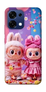 Чохол на Oppo A6 Pro 4G/5G Labubu twins ver.2 фото 1 з 2