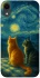 Чохол на Apple iPhone XR (6.1") Cats under the stars фото 1 з 1