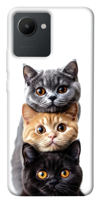 Чехол на Realme C30 Красивые котики фото 1 из 1