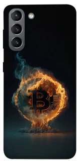 Чехол на Samsung Galaxy S21 Fire Bitcoin фото 1 из 1