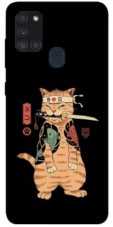 Чехол на Samsung Galaxy A21s Кот-самурай фото 1 из 1