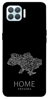 Чохол на Oppo F17 Pro Ukraine black map фото 1 з 1