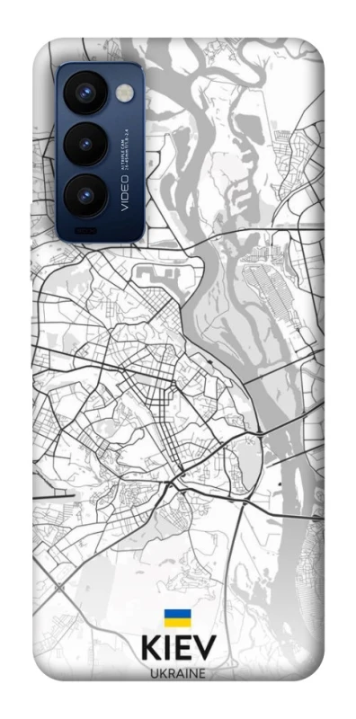 Чехол на TECNO Camon 18 Pro Kiev white map фото 1 из 1