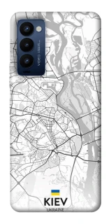 Чехол на TECNO Camon 18 Pro Kiev white map фото 1 из 1