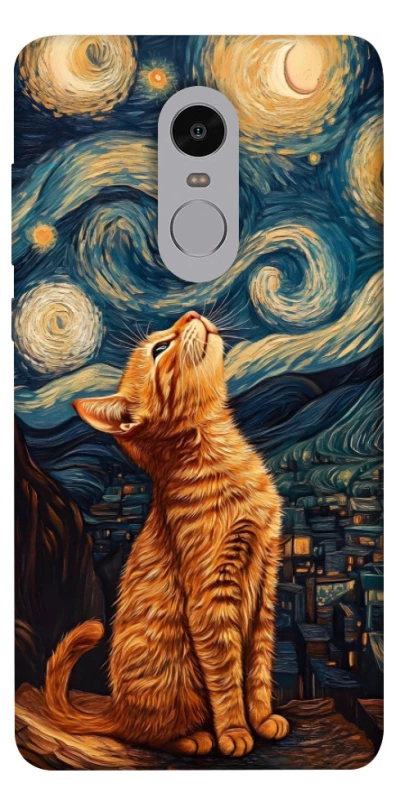 Чохол на Xiaomi Redmi Note 4X / Note 4 (Snapdragon) van gogh cat фото 1 з 1