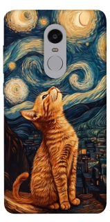 Чохол на Xiaomi Redmi Note 4X / Note 4 (Snapdragon) van gogh cat фото 1 з 1