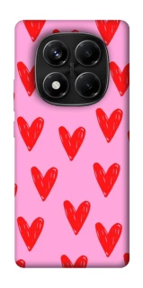 Чехол на Xiaomi Redmi Note 14 Pro 4G Red hearts 2 фото 1 из 1