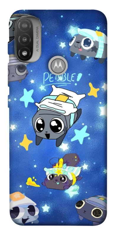 Чохол на Motorola Moto E20 Pebble kitten stars фото 1 з 1