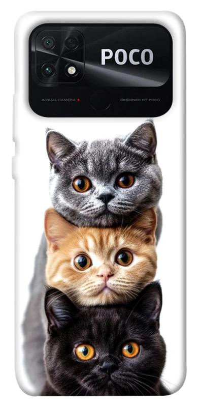 Чехол на Xiaomi Poco C40 Красивые котики фото 1 из 1