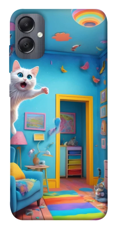 Чохол на Samsung Galaxy A05 crazy cat фото 1 з 1