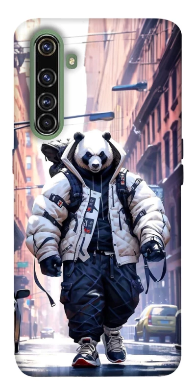 Чехол на Realme X50 Pro Панда курьер фото 1 из 1