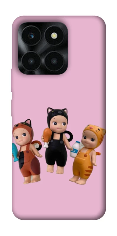 Чохол на Huawei Honor X6a Cat Cafe Trio фото 1 з 1